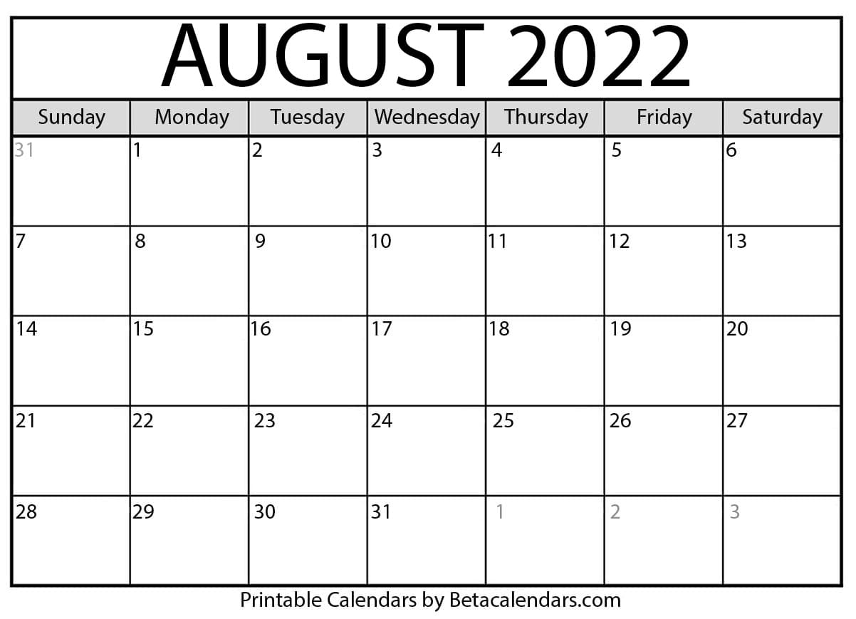 August 2022