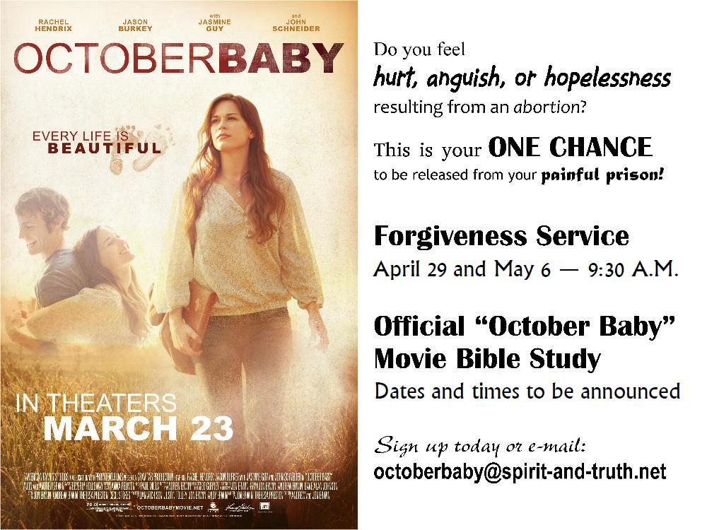 October Baby Flyer